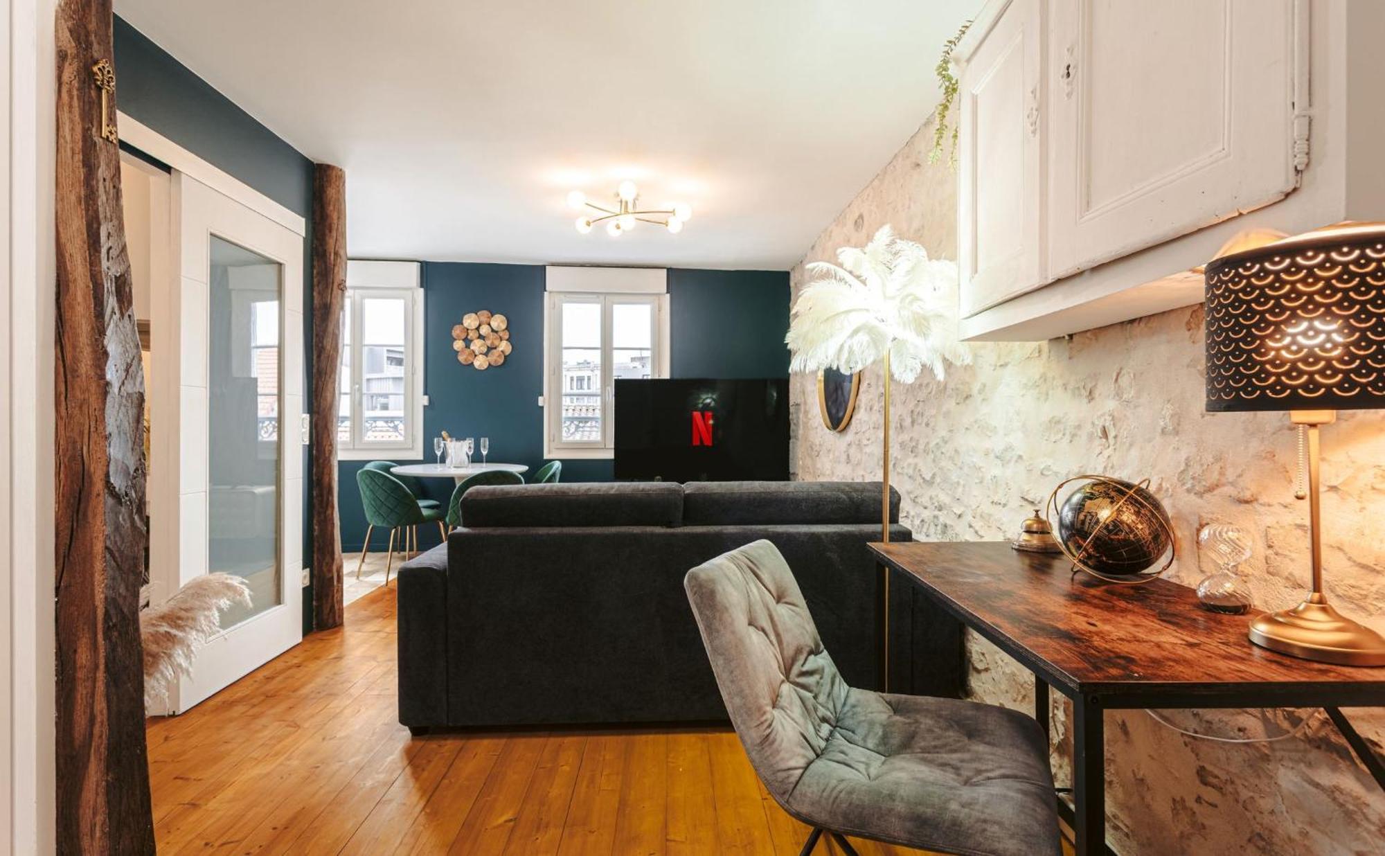 Gatsby - Elegant, Central, Fibre, Tv 4K, Netflix, Literie Confortable La Rochelle  Bagian luar foto