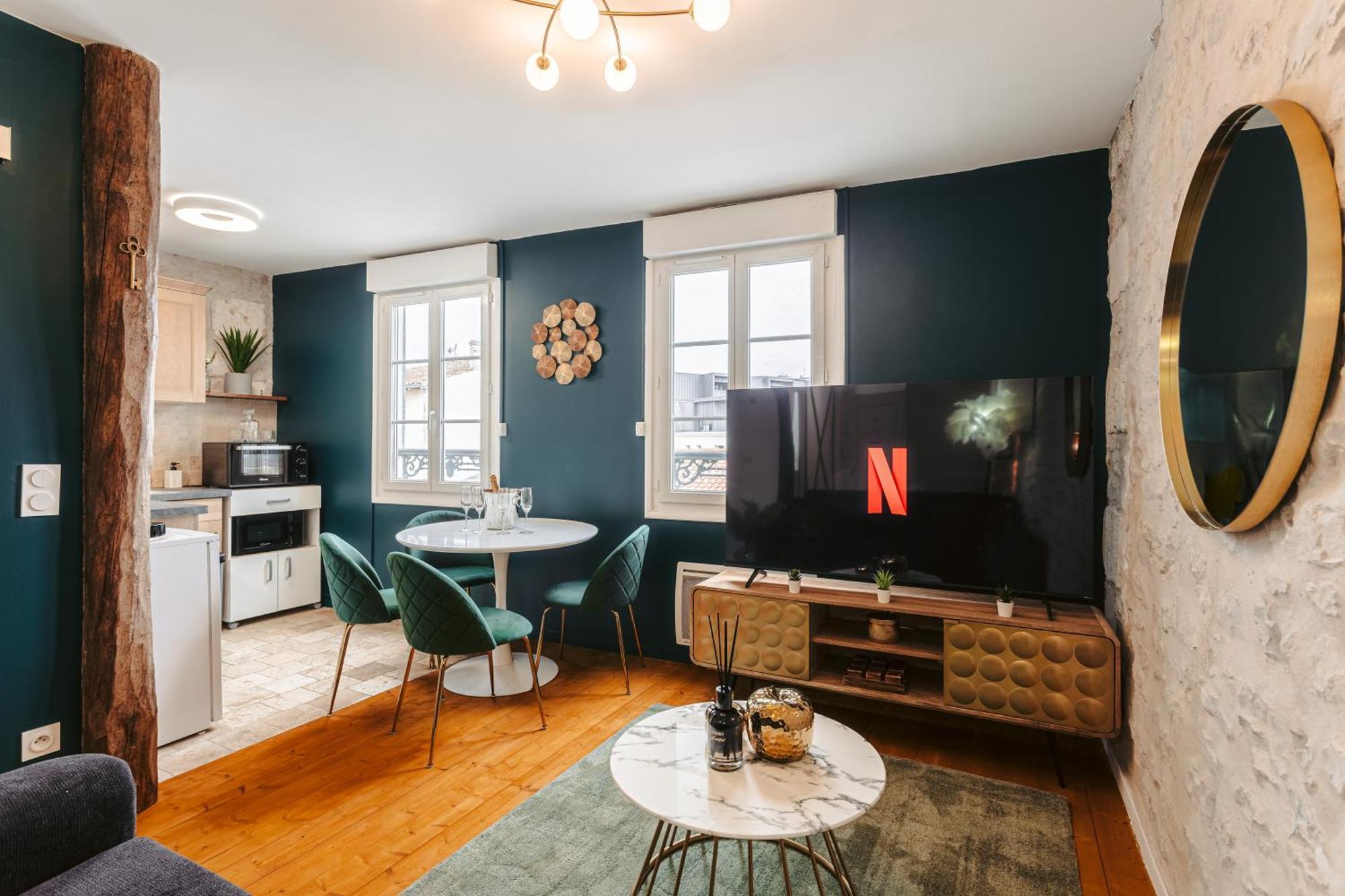 Gatsby - Elegant, Central, Fibre, Tv 4K, Netflix, Literie Confortable La Rochelle  Bagian luar foto
